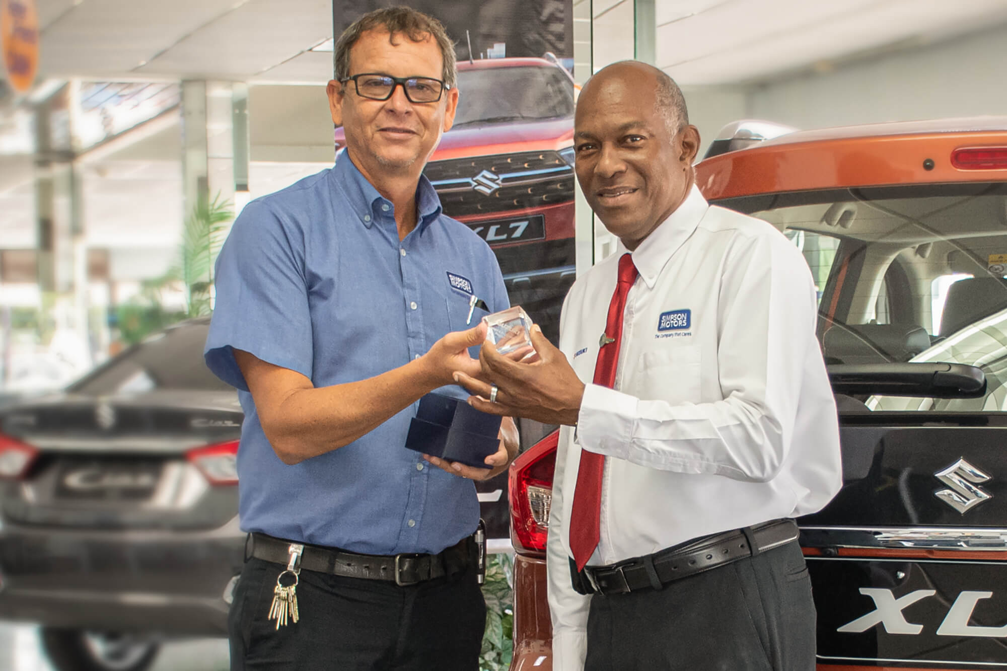 Robert Gill (right) - Sales Executive Simpson Motors Ltd., Barbados